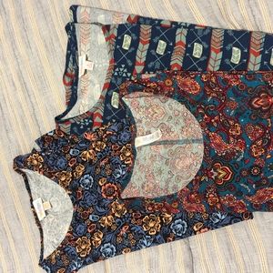 Three LuLaRoe tunics